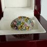 Silver Multi-Tourmaline & White Zircon Cluster Ring Image 5