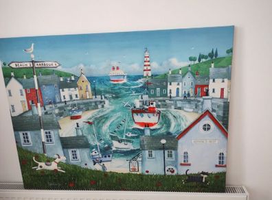 Seaside Village canvas