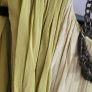 BASTYAN Ocre tones 100% Silk Layered Midi with Bronze tone Necklace and Tan studded belt - Sz 14UK - Rrp 575 (New) Image 7