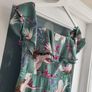 FOREVER UNIQUE green birds wide leg bardot jumpsuit Sz 12 - Rrp 249 (New) Image 5
