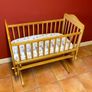 Babylo Timber Glider Crib With Mattress | Excellent Condition Image 4