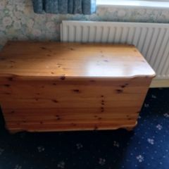 Solid pine blanket/storage box
