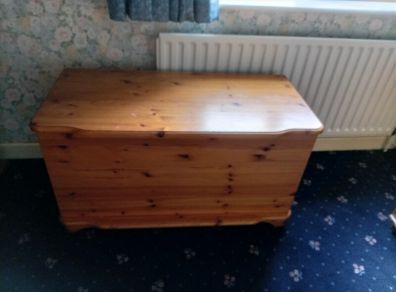 Solid pine blanket/storage box