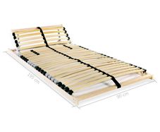 Manual Tilting Adjustable 7 Zone Slatted Bed Base