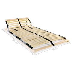 Manual Tilting Adjustable 7 Zone Slatted Bed Base