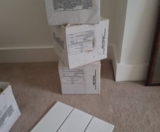 white ceramic tiles 20cm x 10cm  3 boxes