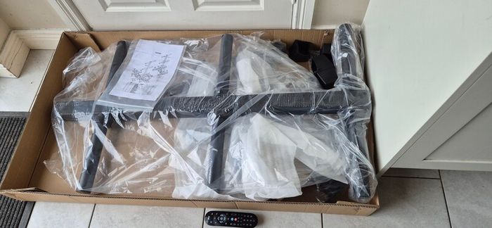 brand new heavy duty olympic plate and bar storage rack