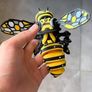 Mechanical Bee Joint Movable Insect Bumblebee Figurine 3D Printed Image 3