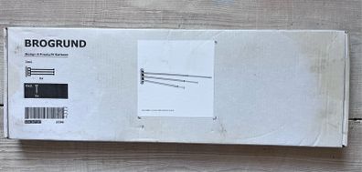 IKEA - BROGRUND Towel holder 3 bars, stainless steel