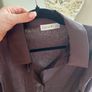 Brown Crepe Blouse Image 5