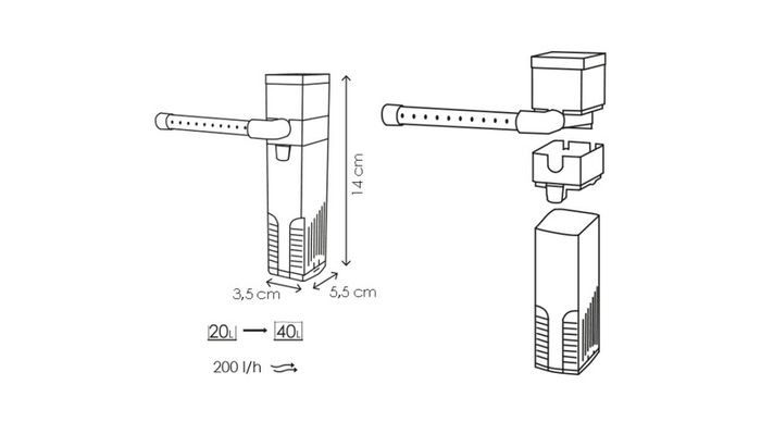 Ciano CF40 Internal Power Filter