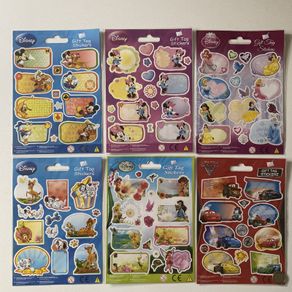 Gift Tag Sticker Sheets - Disney