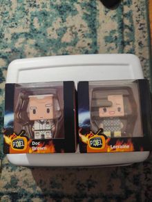 back to the future figure - doc and Lorraine
