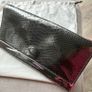 Michael Kors metallic snakeskin effect clutch bag Image 3