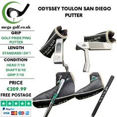 Odyssey Toulon San Diego Putter / 34"