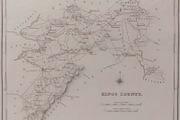 Offaly 1837 Antique Map Including Baronies