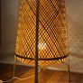 Vintage ikea bamboo rattan floor lamp Image 3