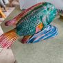 Bernardo Recardo Carved Wood Fish Hand Painted Image 6