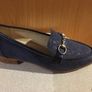 VIENNA Indigo Blue Suede Loafers 40 New Image 2