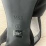 M&S Black suede platform sandals Image 4