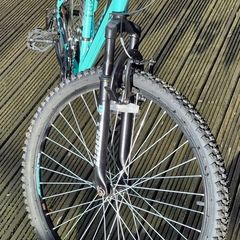 16" Kids Mountain Bike with front suspension.