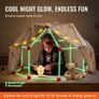 140-Piece Kids Fort Building Kit Glow in the Dark STEM Toy Image 2