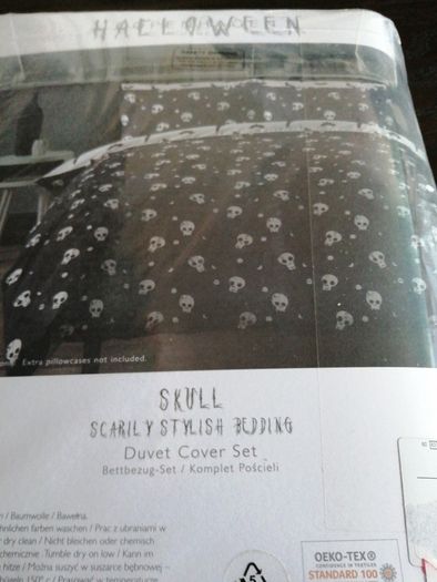 Brand new Halloween skull duvet cover