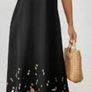 Black Sleeveless Maxi Dress Image 4