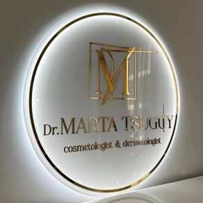 Backlit Round LED Logo Sign - Custom Illuminated Acrylic Wall Sign