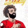 Handmade Liverpool Mohamed Salah Birthday A5 Card, Perfect for gifts, occasions, or funny card for Football Fans Image 2