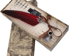 Feather Quill Pen Set for Calligraphy - New in Box