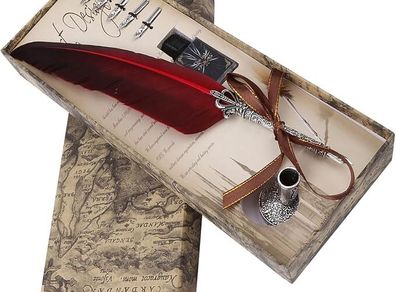 Feather Quill Pen Set for Calligraphy - New in Box