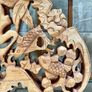 Unique Hand Carved Chinese Wood Plaque Good Fortune and Wealth Symbols Image 8
