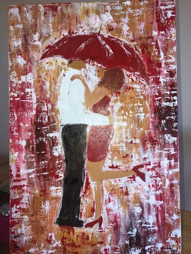 Painting couple for valentines