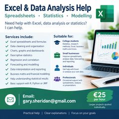 Excel & Data Analysis Help