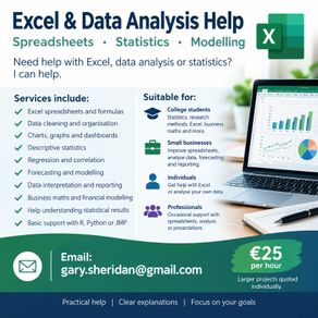 Excel & Data Analysis Help
