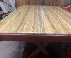 Marbled effect table