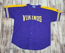 Minnesota Vikings Men's Baseball Shirt Size 2XL-3XL