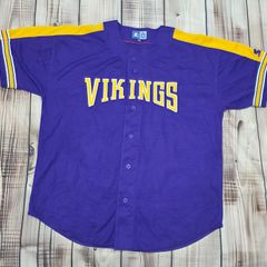 Minnesota Vikings Men's Baseball Shirt Size 2XL-3XL