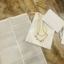 Women gold pleated Guess Necklace Image 2