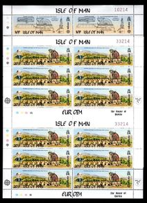 1983 Isle of Man Europa (The Great Laxey Wheel) Commemorative Stamp Sheetlet Mint Never Hinged (MNH)