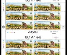 1983 Isle of Man Europa (The Great Laxey Wheel) Commemorative Stamp Sheetlet Mint Never Hinged (MNH)