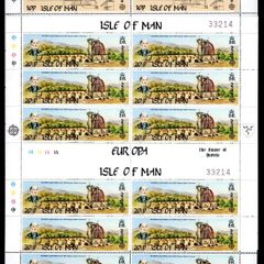 1983 Isle of Man Europa (The Great Laxey Wheel) Commemorative Stamp Sheetlet Mint Never Hinged (MNH)