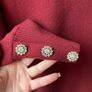 Tahari Burgundy Embellished Sleeve Sweater Image 5