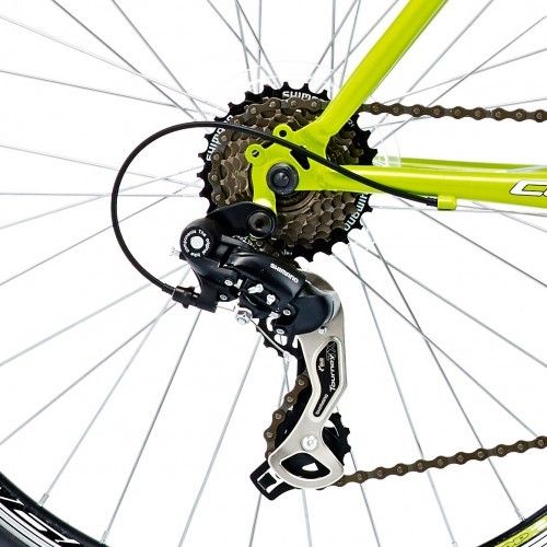 19" Coyote Nebraska Gents FS, 21 Speed, Green/Black