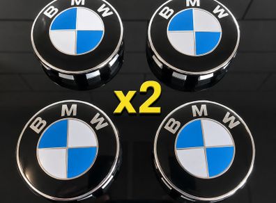 (x 2 sets) BMW 68mm centre caps - Free Post