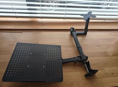 dual laptop and monitor arm