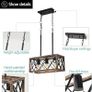 Farmhouse Kitchen Island Lighting, 3 Lights Pendant Lighting Fixtures, Adjustable Height, Industrial Dining Room Light for Living Room Foyer Dining Table Over Sink. (Wood Grain Color) Image 2