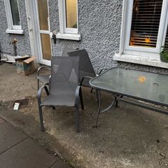 garden table and 6 chairs