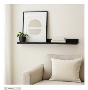 Black picture shelf 55cm -  Brand new